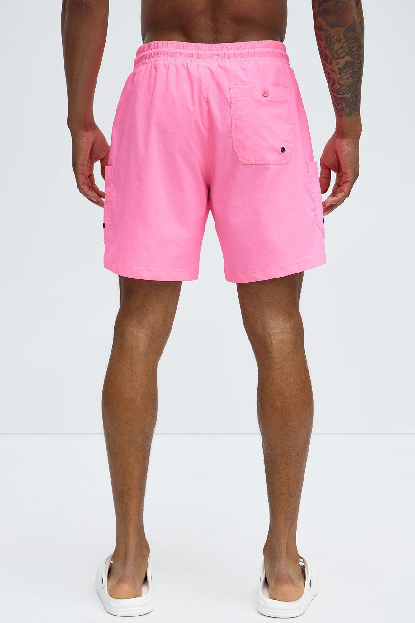 Fortified Pocket Swim Classic Trunk - Pink Product Image