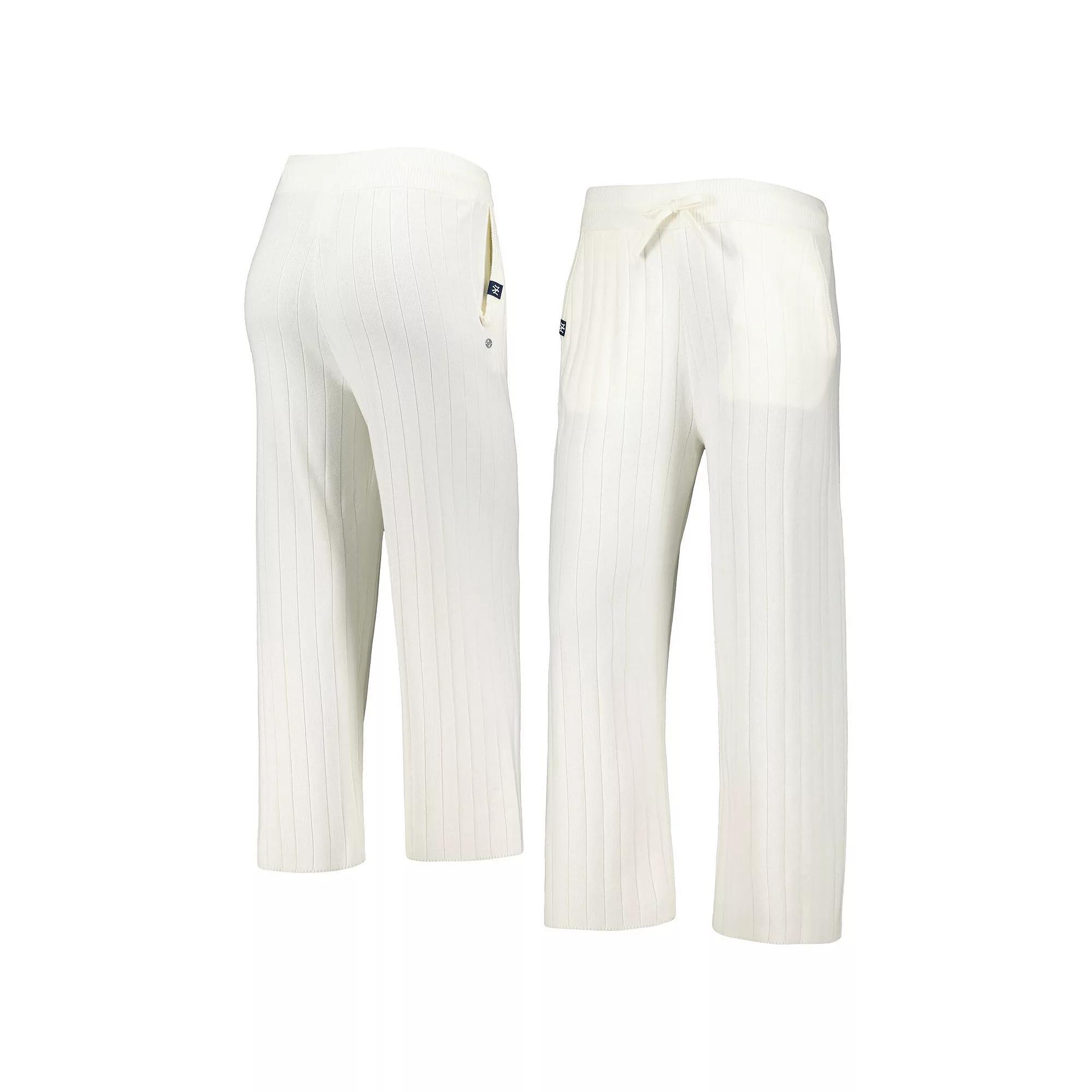 Women's Levelwear White New York Yankees Dream Icon Knit Pants, Size: Large Product Image