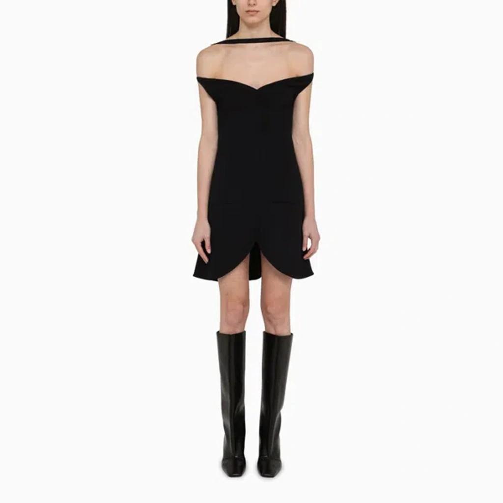 COURRÈGES Courreges Ellipse Mini Dress In Brown Product Image