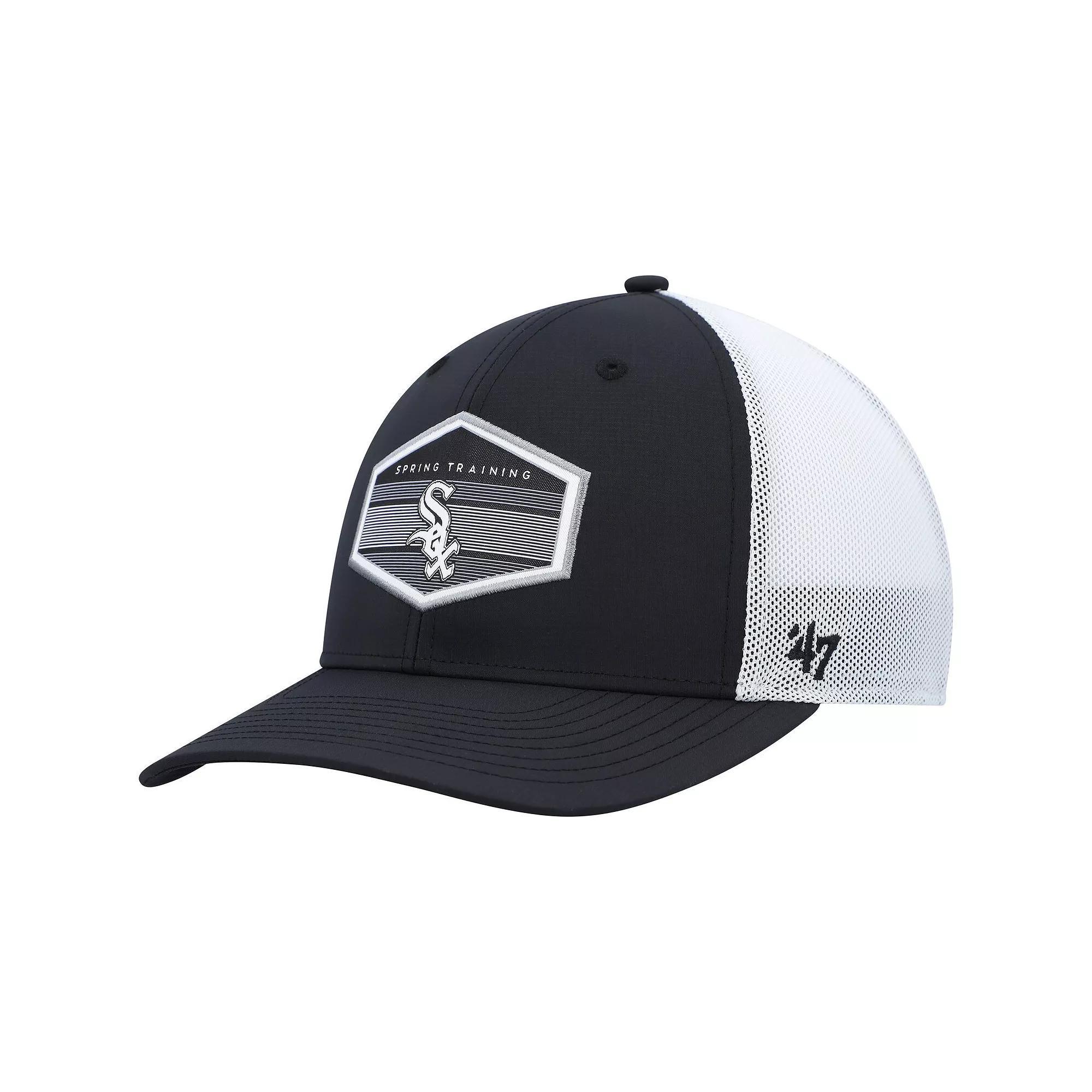 Mens 47 /White Chicago White Sox Spring Training Burgess Trucker Adjustable Hat Product Image