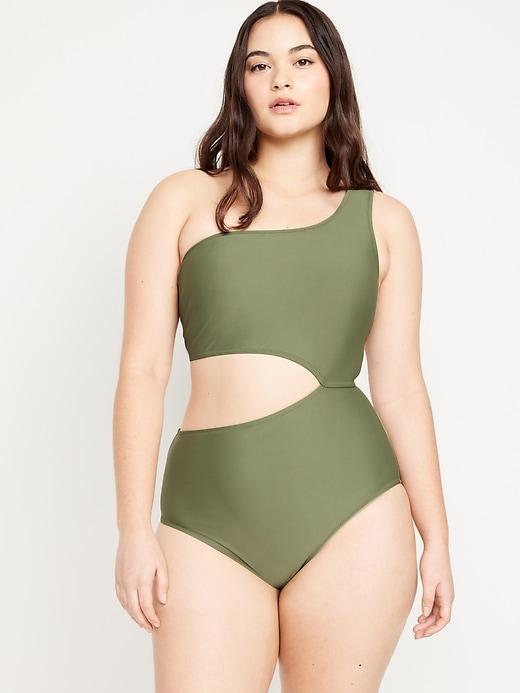 Side Cutout One-Piece Swimsuit Product Image