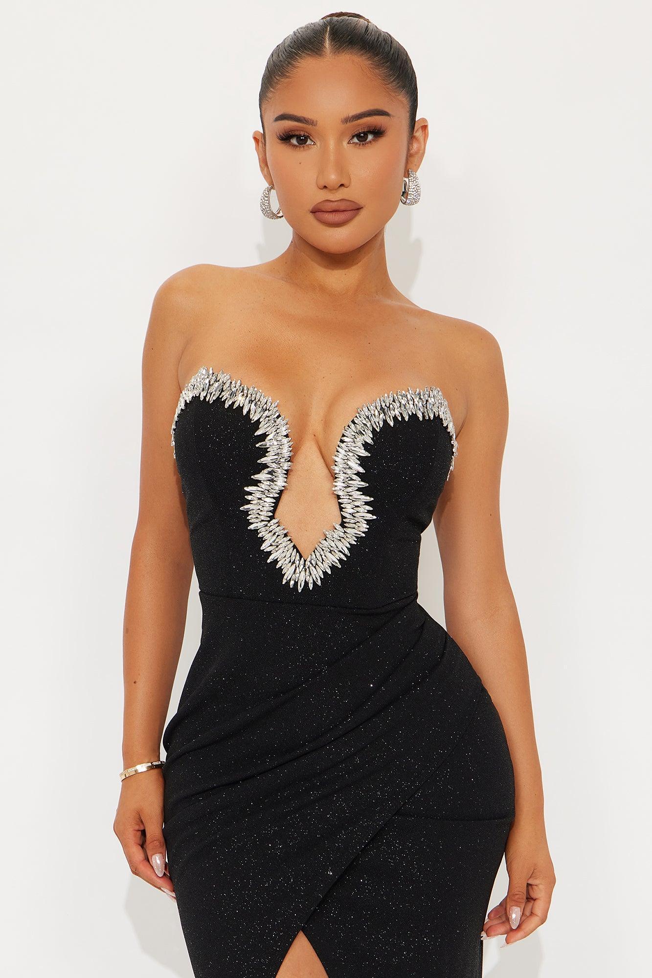 Alexis Embellished Gown - Black Product Image
