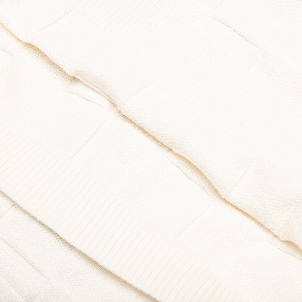 Palmer Checked L/S Sweater Polo - Clubhouse Cream Male Product Image