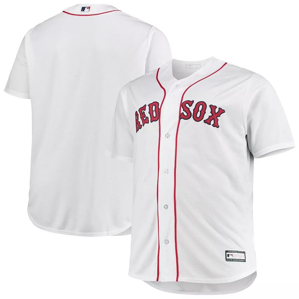 Men's White Boston Red Sox Big & Tall Home Replica Team Jersey, Size: XLT Product Image