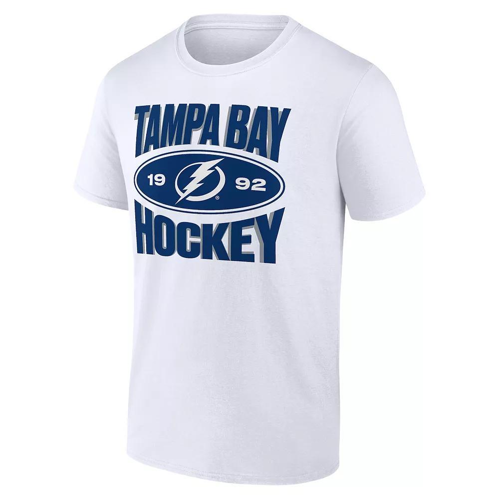 Men's Fanatics Tampa Bay Lightning Alternate Logo Tee, Size: XXL, Lgh White Product Image