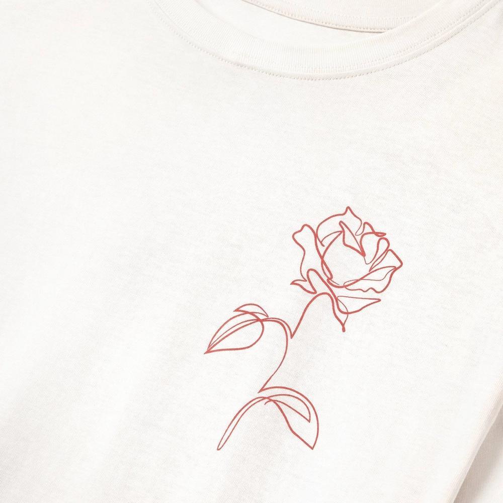 Womens Oversized Short Sleeve Graphic T-Shirt - Universal Thread Cream XS Product Image