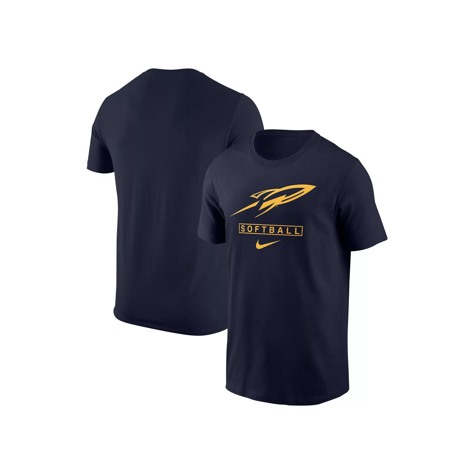 Men's Nike  Navy Toledo Rockets Softball T-Shirt, Size: 2XL, Tol Blue Product Image