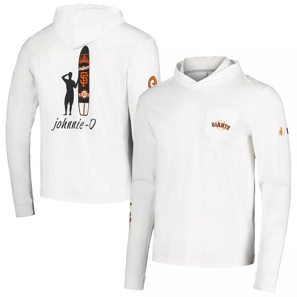 Men's johnnie-O White San Francisco Giants Eddie Long Sleeve Hoodie T-Shirt, Size: XL Product Image