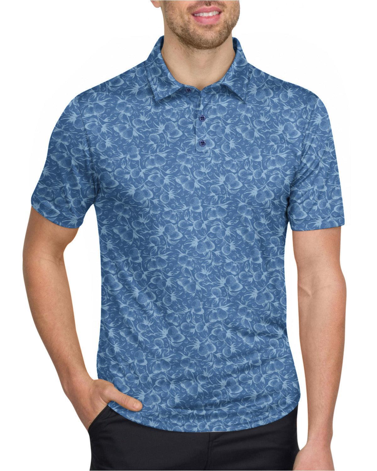 Three Sixty Six Men’s Print Golf Polos Product Image