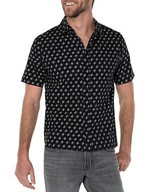 Liverpool Los Angeles Garment Dyed Short Sleeve Printed Shirt Product Image