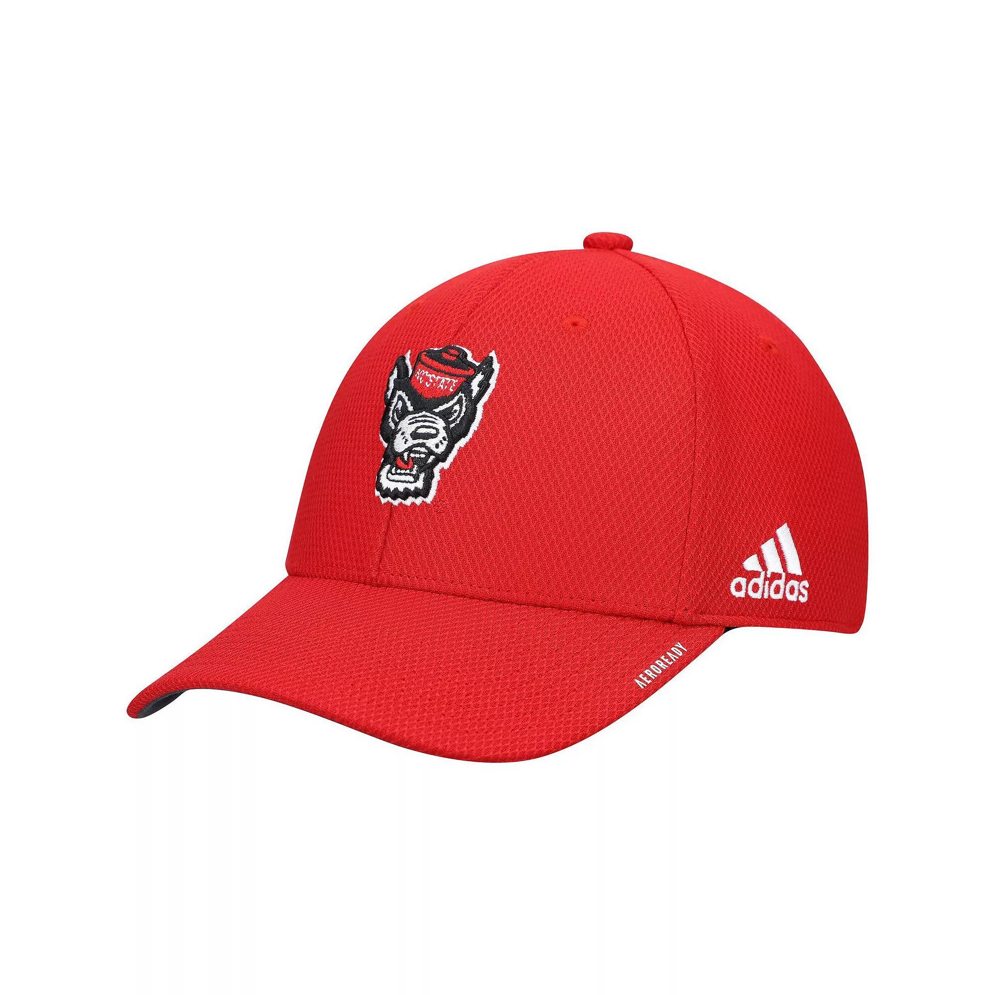 Men's adidas Red NC State Wolfpack 2021 Sideline Coaches AEROREADY Flex Hat, Size: Small/Medium, Nst Red Product Image