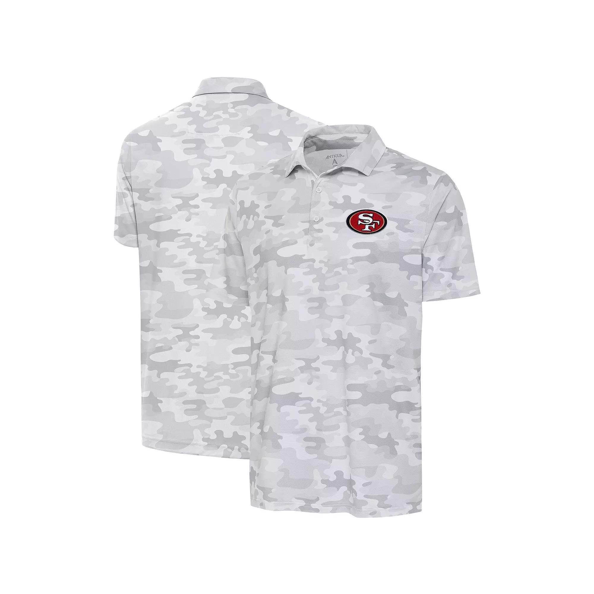 Men's Antigua White San Francisco 49ers Collide Polo, Size: Medium Product Image