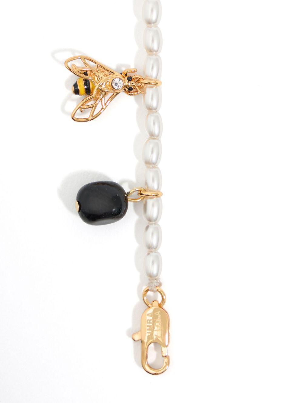 butterfly-charm pearl bracelet Product Image