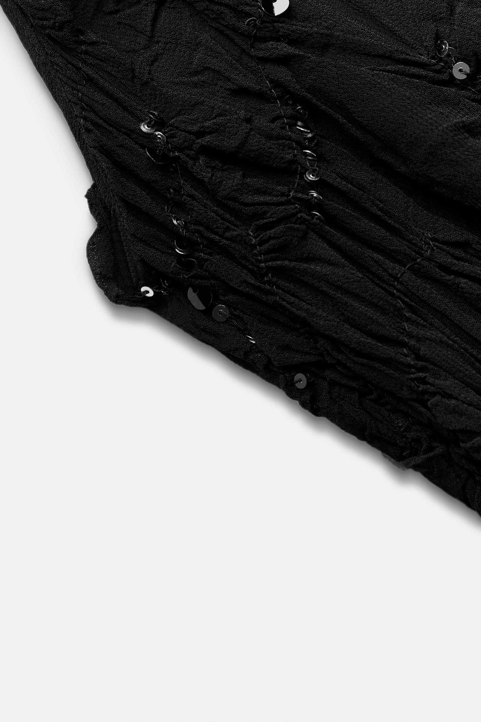 SEQUIN HALTER DRESS ZW COLLECTION Product Image