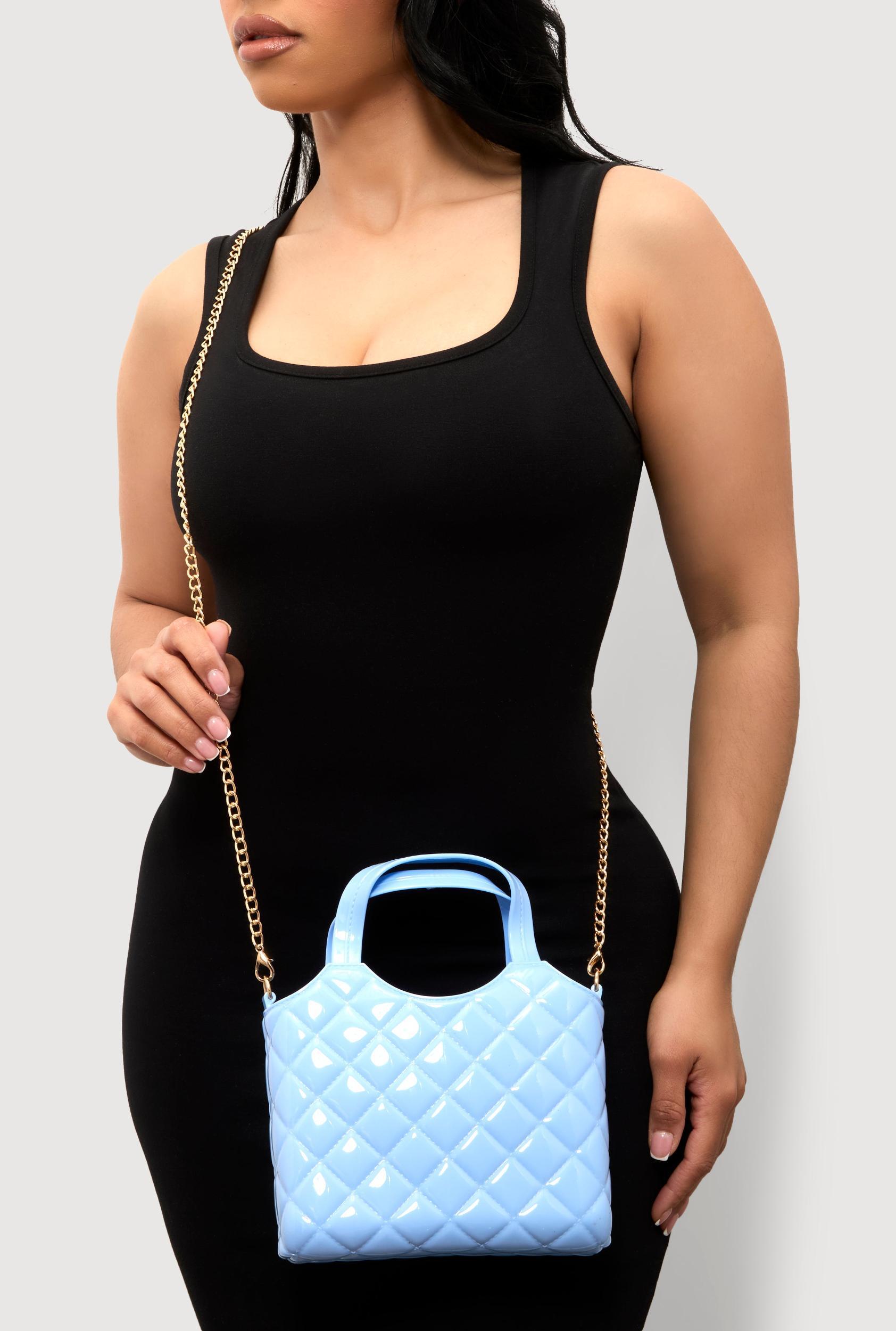 Jelly Quilted Convertible Handbag Female Product Image