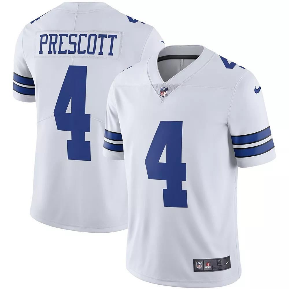 Men's Nike Dak Prescott White Dallas Cowboys Vapor Limited Player Jersey, Size: 2XL Product Image