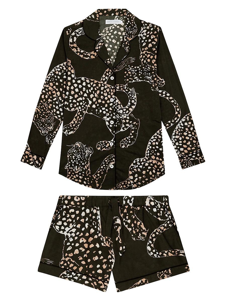 Womens Jaguar Short 2-Piece Pajama Set Product Image