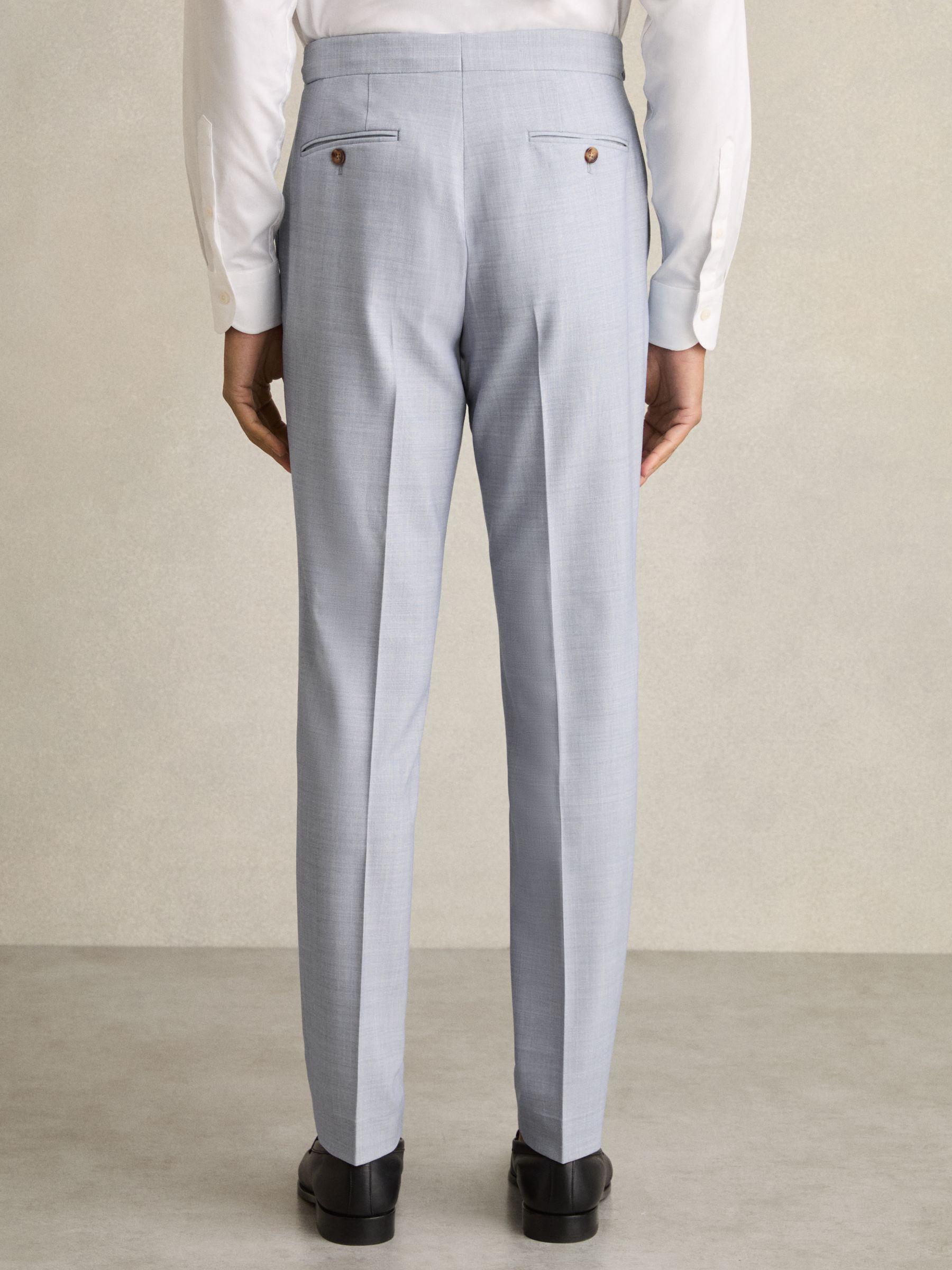 Slim Fit Single-Breasted Stretch Suit Blazer in Ivory White Product Image