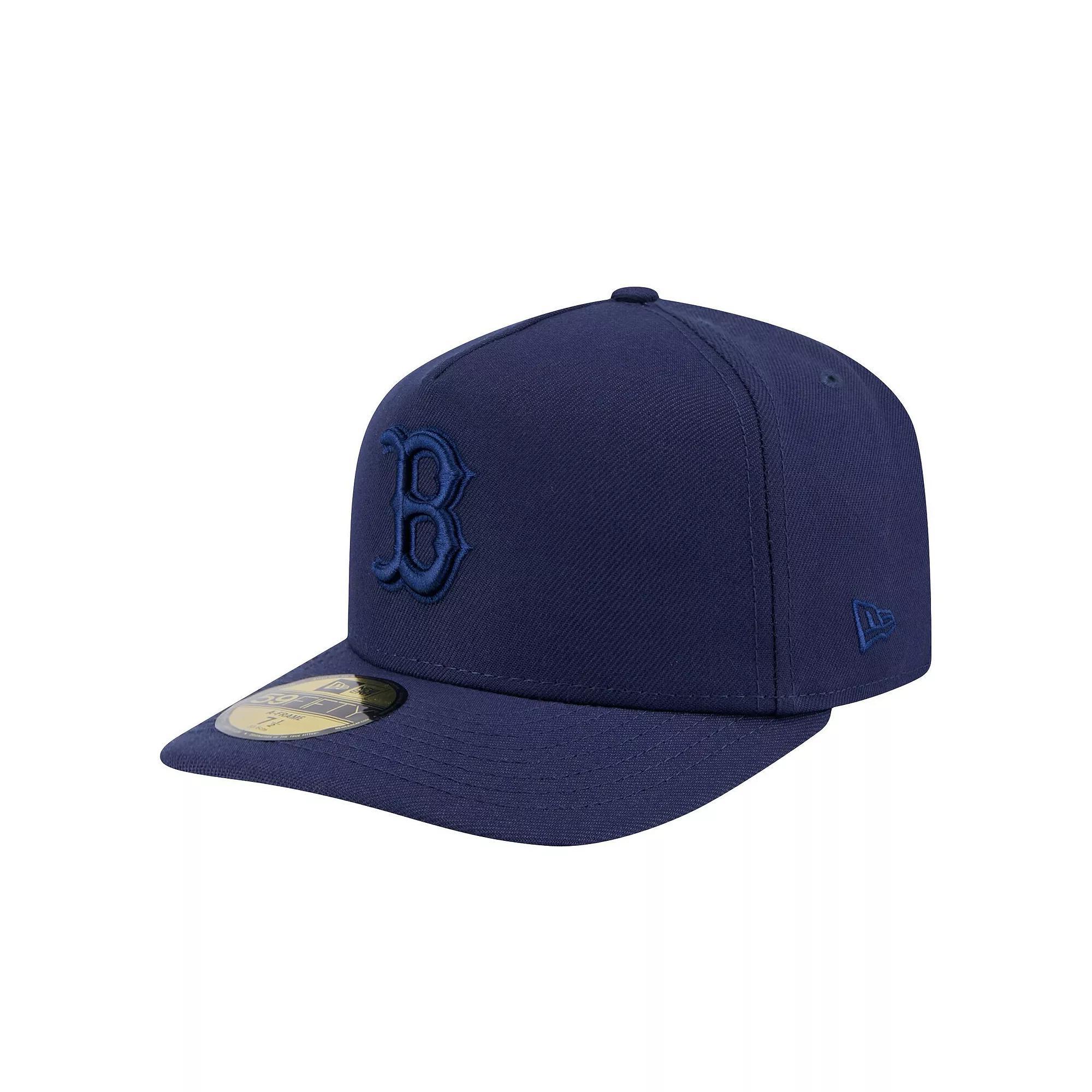Men's New Era Navy Boston Red Sox Color Pack A-Frame 59FIFTY Fitted Hat, Size: 7 3/8, Blue Product Image