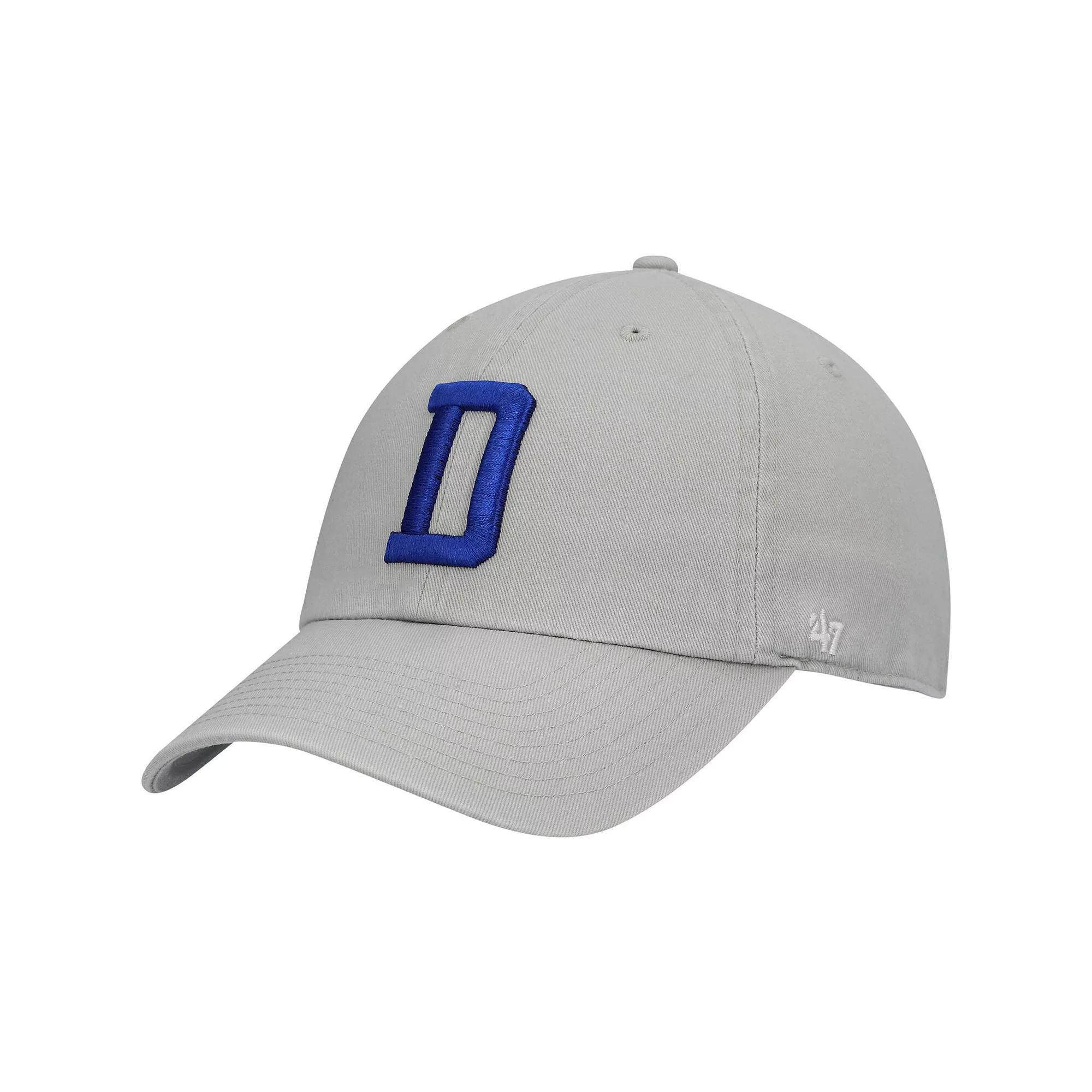 Mens 47 Gray Dallas Cowboys Clean Up Adjustable Hat Product Image