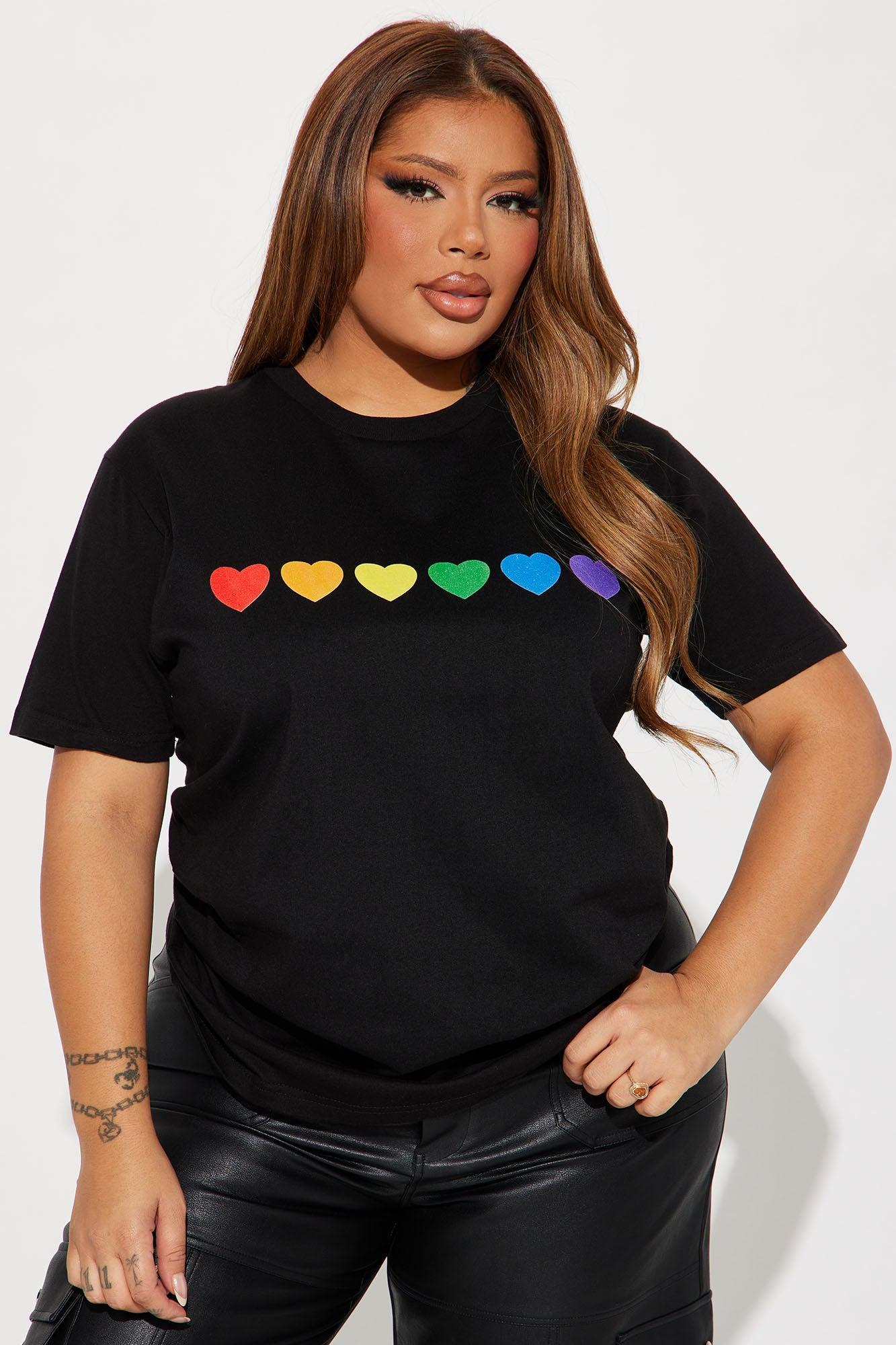 Full Heart Pride Tee - Black Product Image