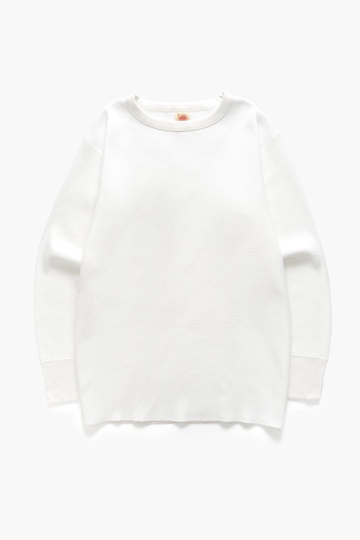 Non Stock MFG - Thermal Waffle Long Sleeve - White Product Image