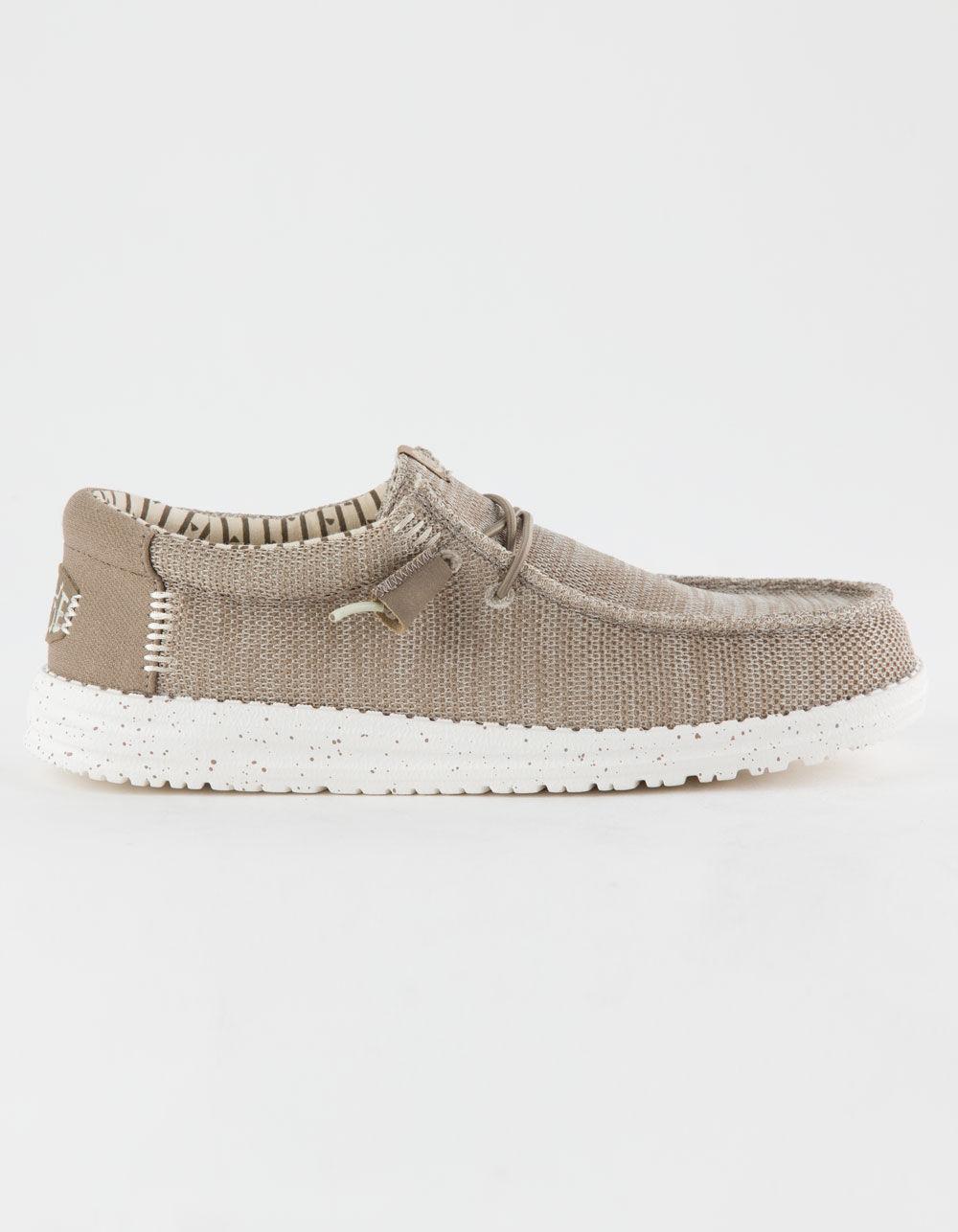 HEY DUDE Wally Stretch Mesh Mens Shoes - OAT Product Image