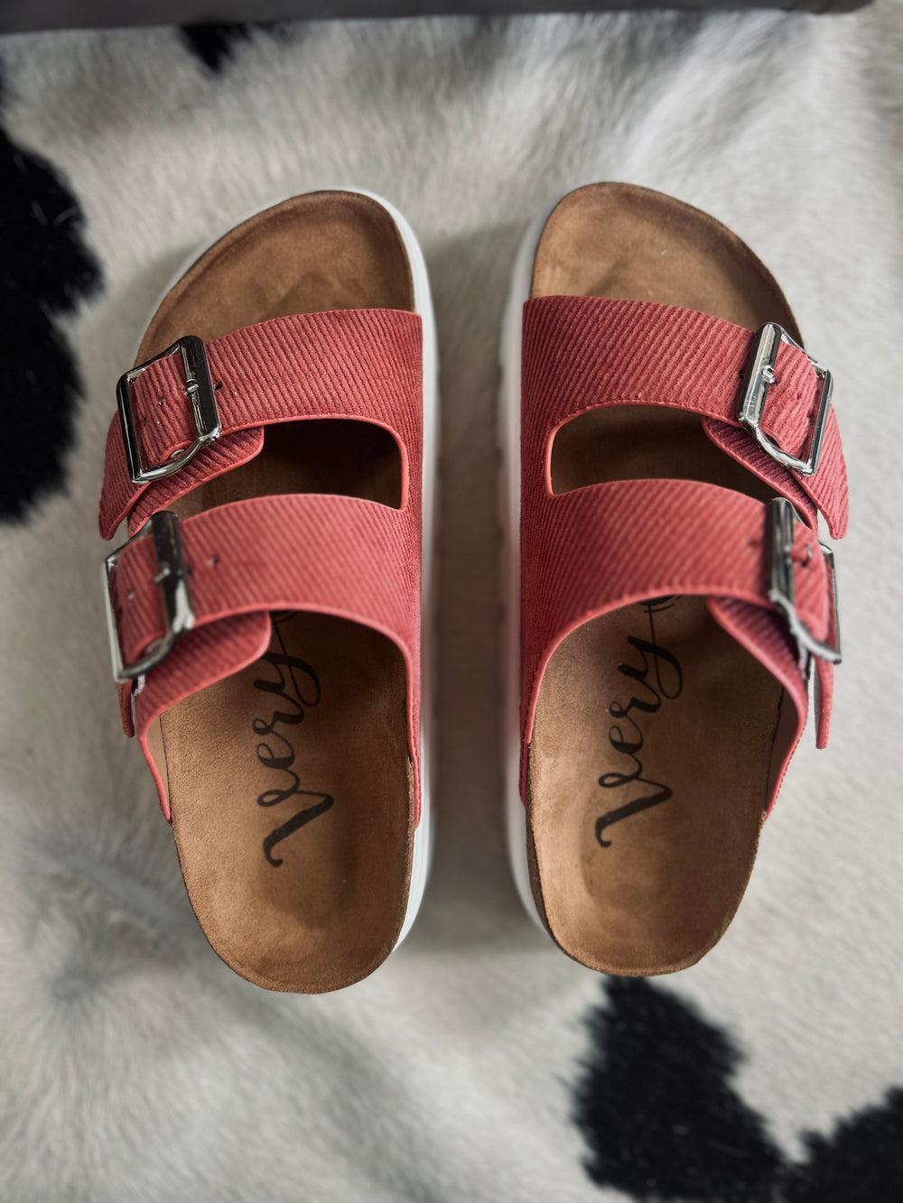 Jazmin Rust Platform Sandals Product Image