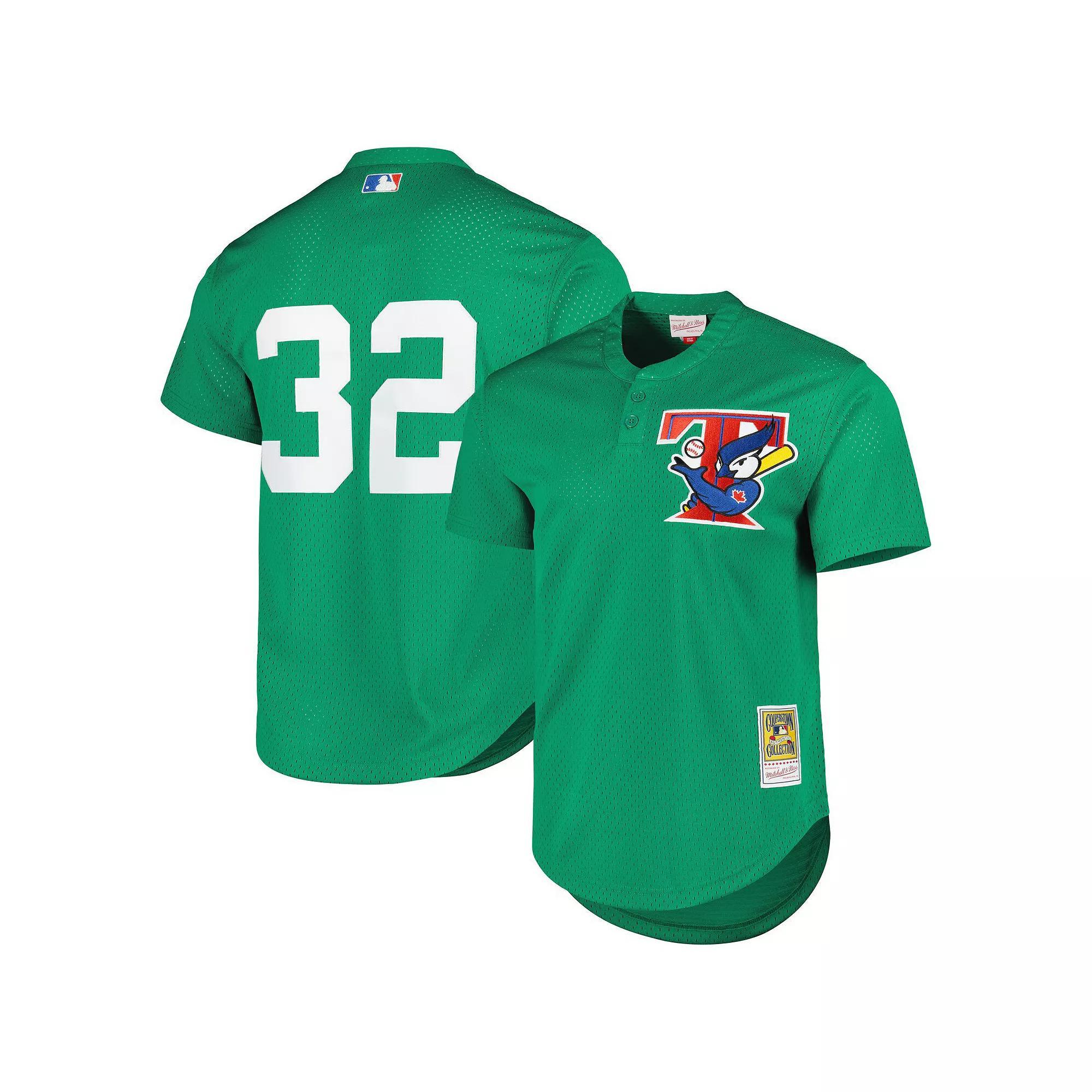 Men's Mitchell & Ness  Green Toronto Blue Jays Cooperstown Collection Mesh Batting Practice Jersey, Size: Large, Jay Green Product Image
