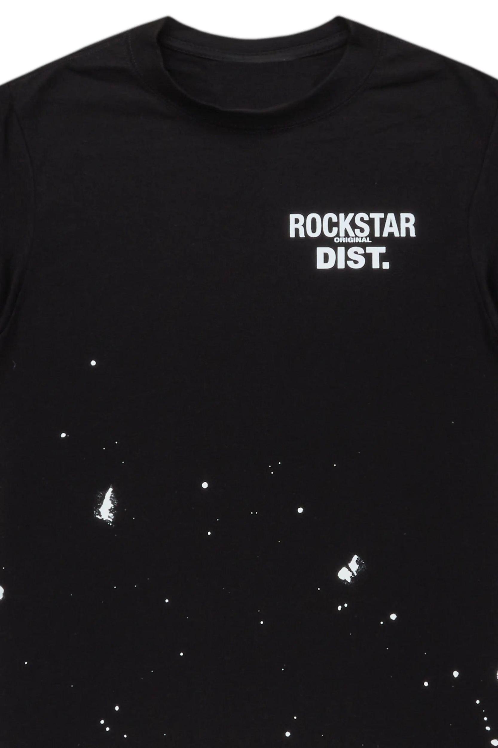 Raffer Black Graphic T-Shirt Male Product Image