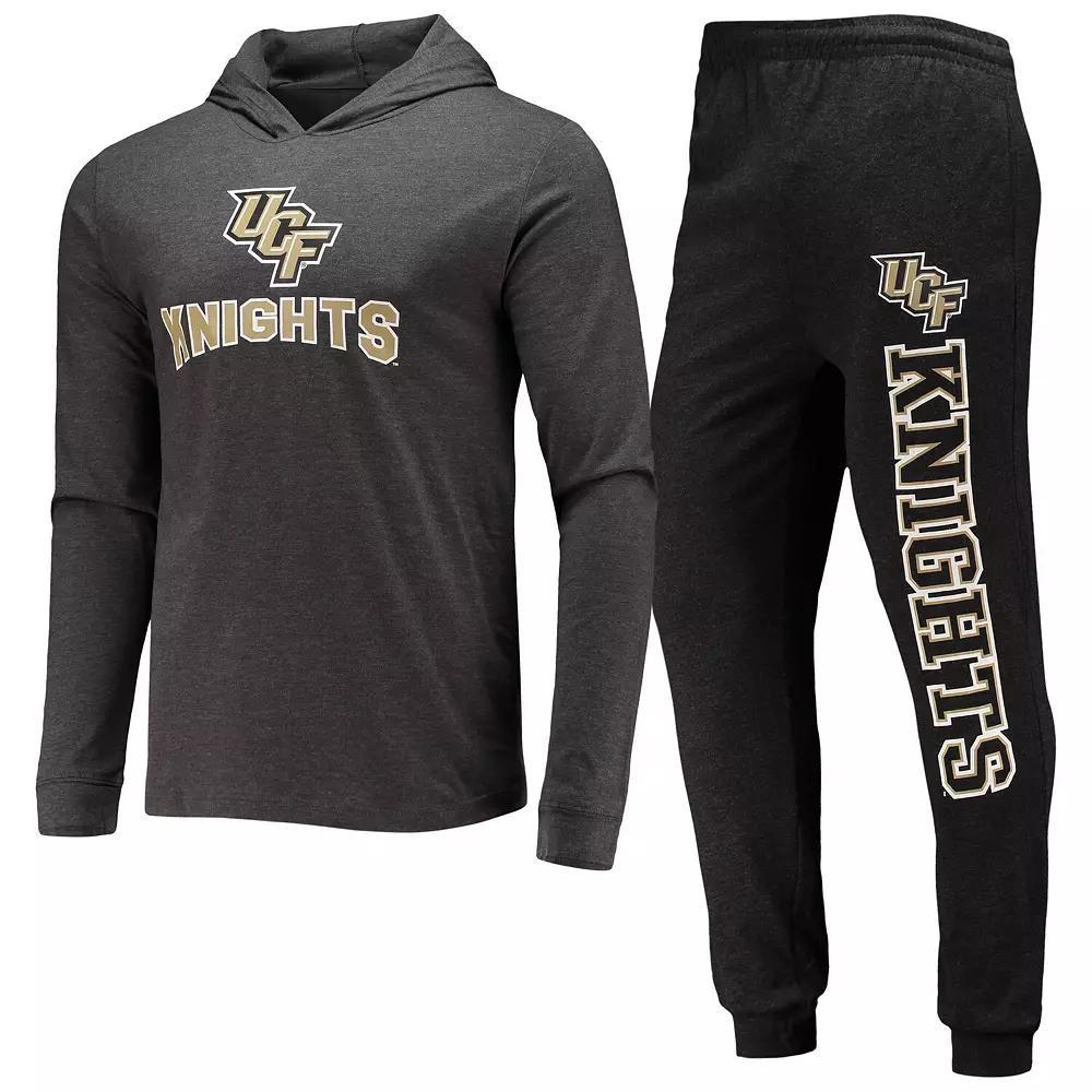 Men's Concepts Sport Black/Charcoal UCF Knights Meter Long Sleeve Hoodie T-Shirt & Jogger Pants Set, Size: XL Product Image