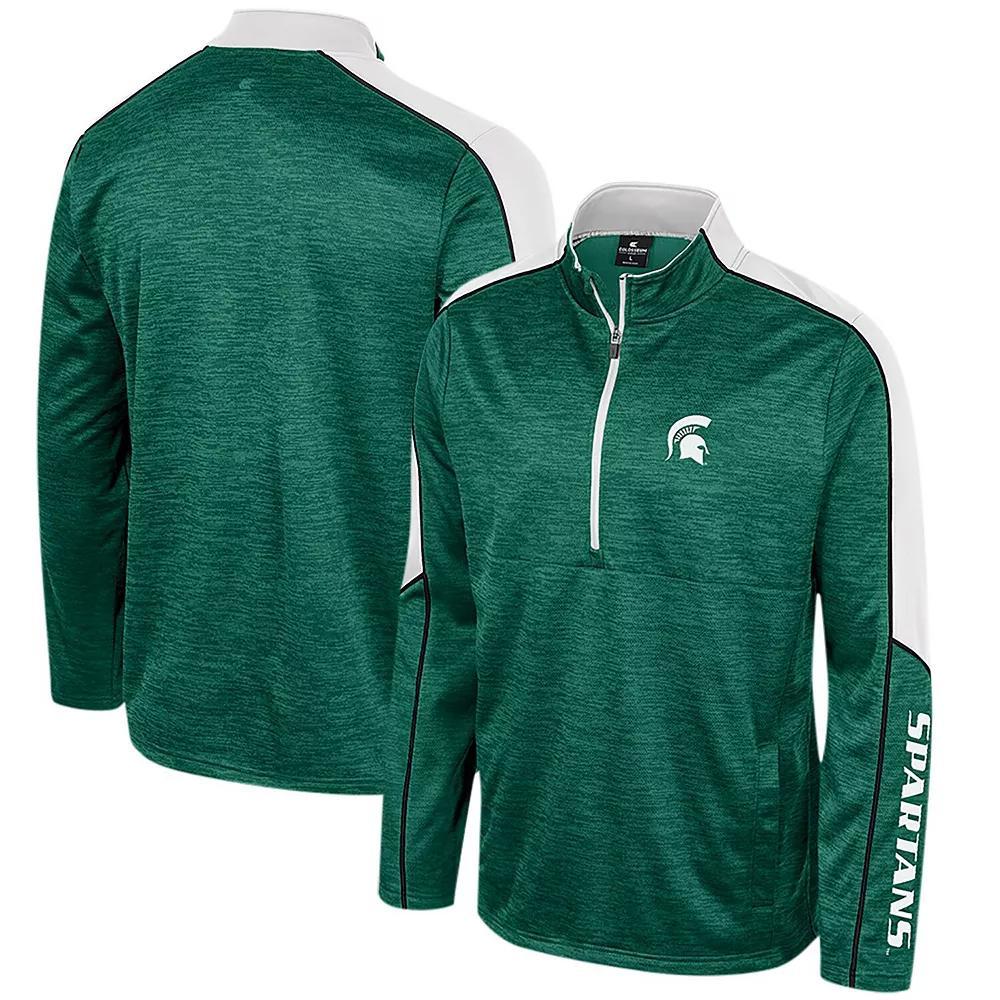 Men's Colosseum Crimson Alabama Crimson Tide Marled Half-Zip Jacket, Size: Small, Red Product Image