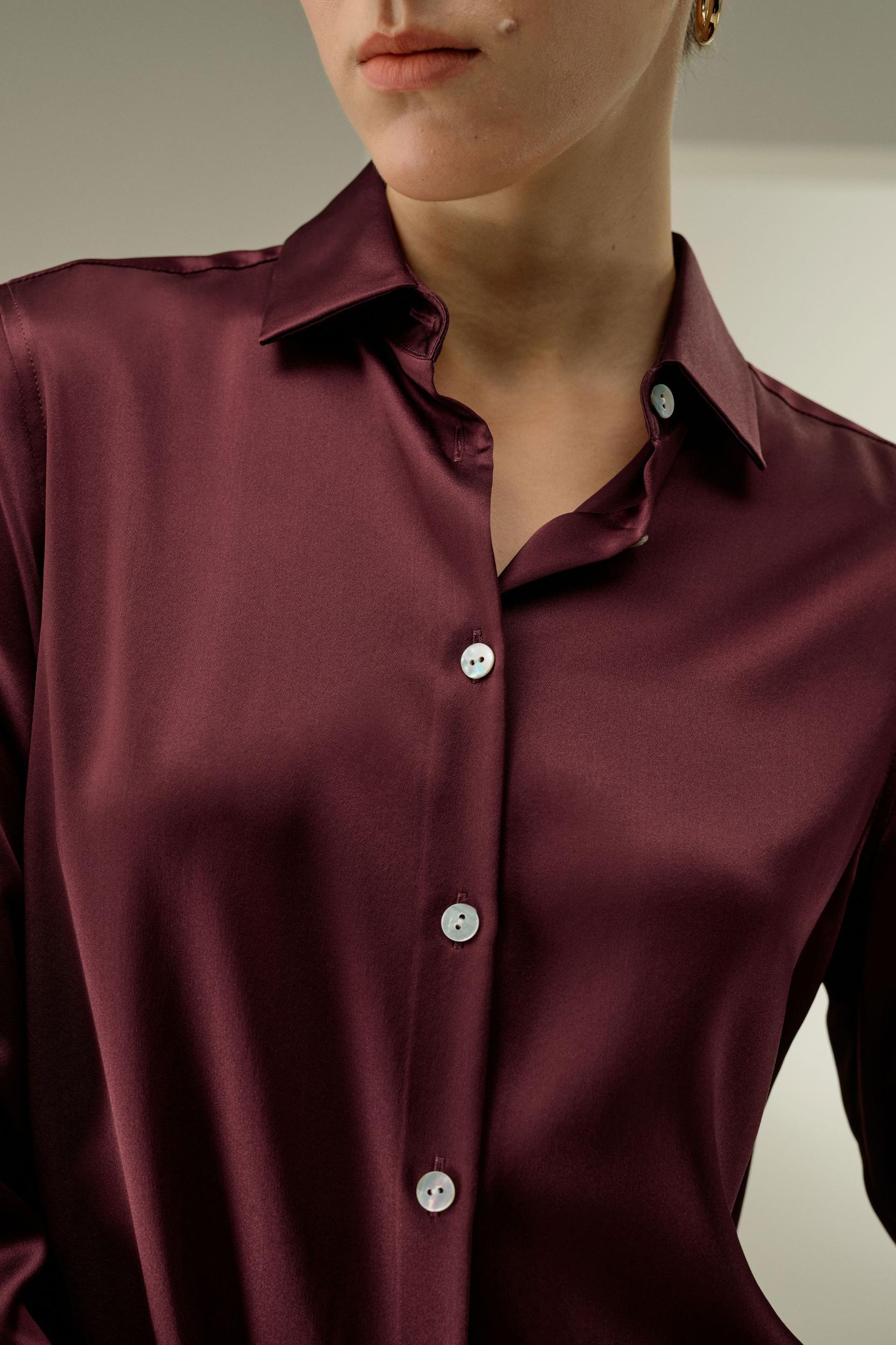 Timeless Silk Charmeuse Shirt Product Image