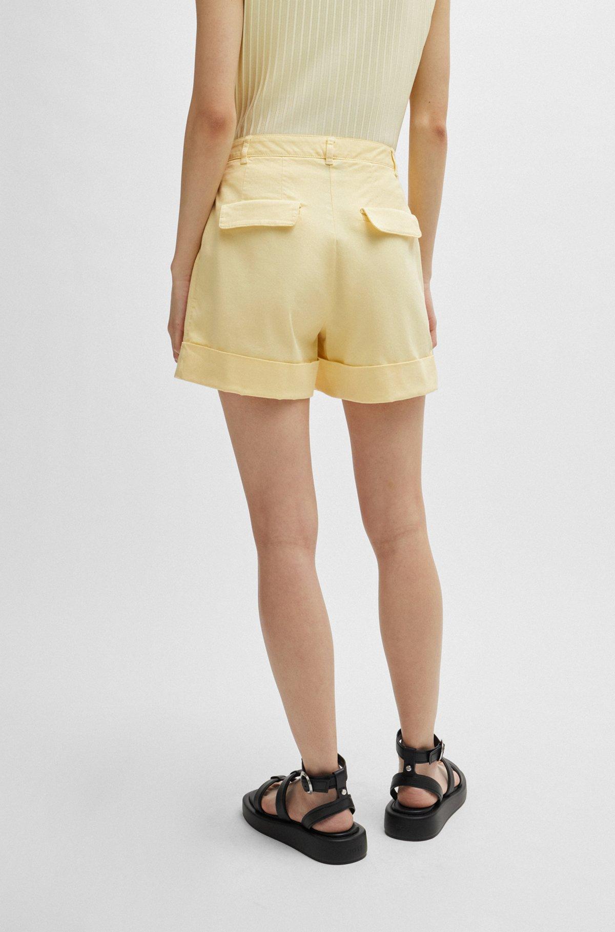 Wide-leg shorts in a cotton blend Product Image