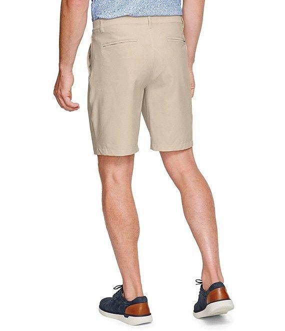 Johnston & Murphy XC4 Performance Stretch Heathered Flat Front 9#double; Inseam Shorts Product Image
