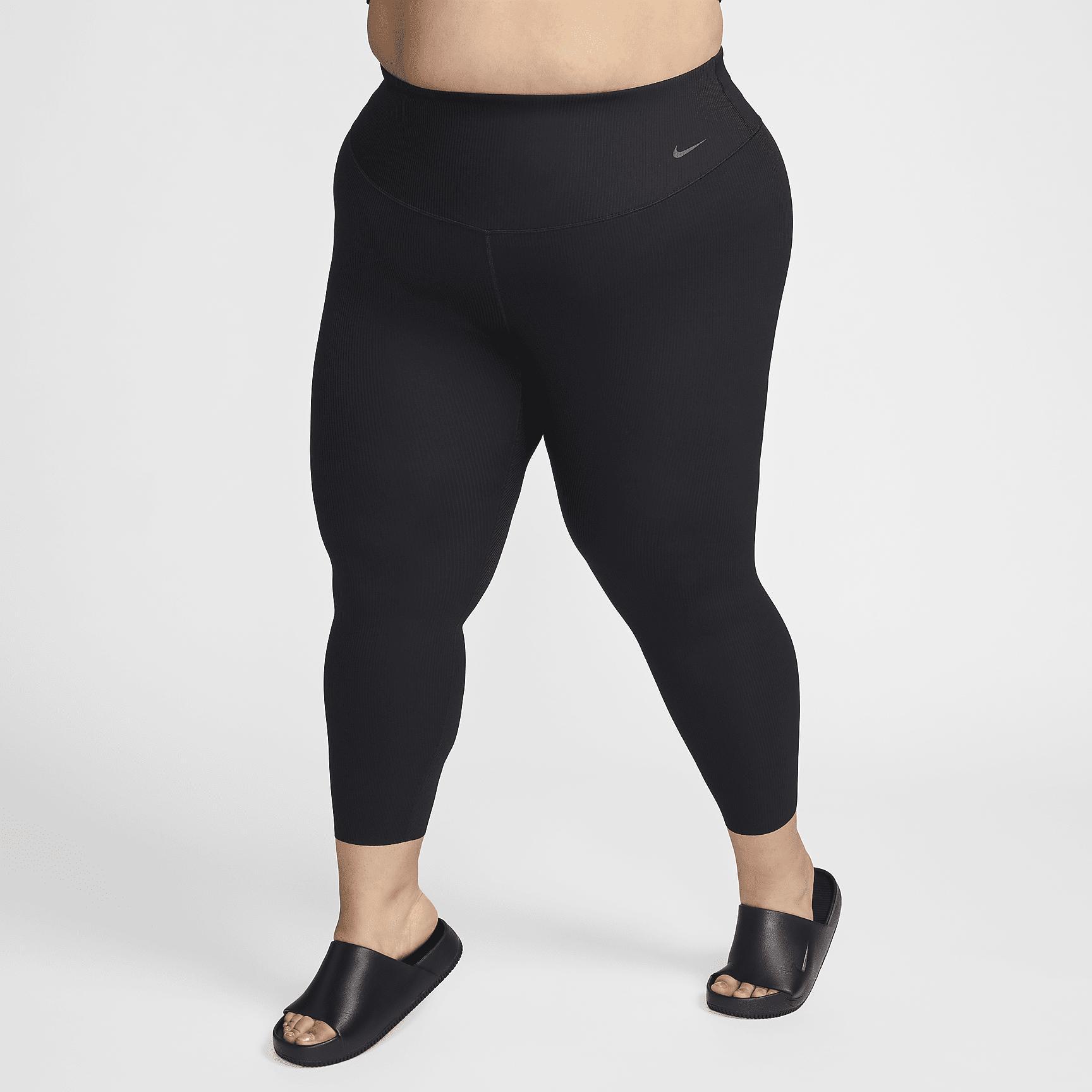 Nike Zenvy Rib Women's Gentle-Support High-Waisted 7/8 Leggings (Plus Size) Product Image