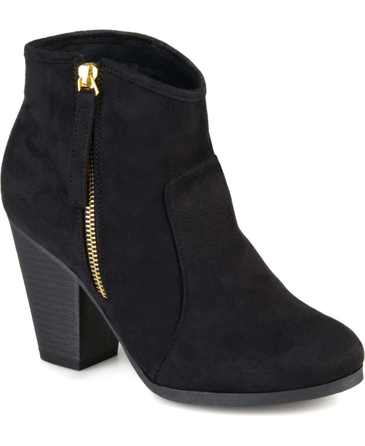 Journee Collection Womens Link Western Zipper Ankle Booties Product Image