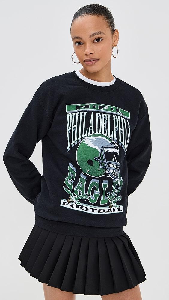 Junk Food Eagles Helmut Crew Sweatshirt | Shopbop Product Image
