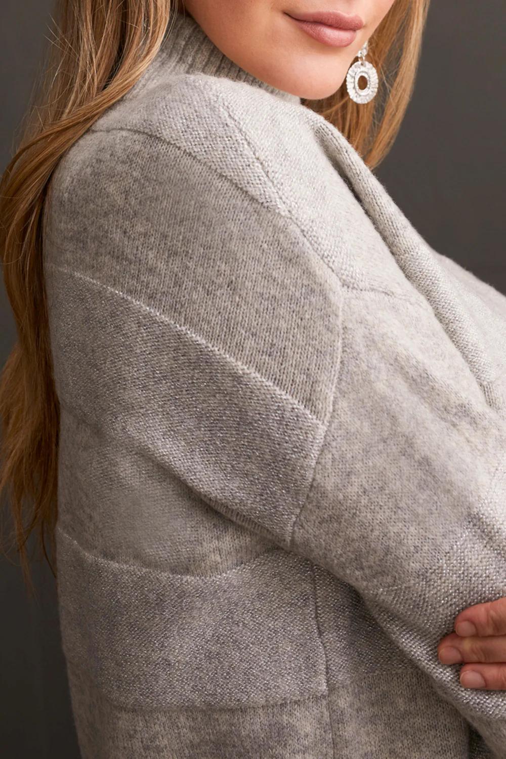 Long sleeve mock neck sweater Product Image