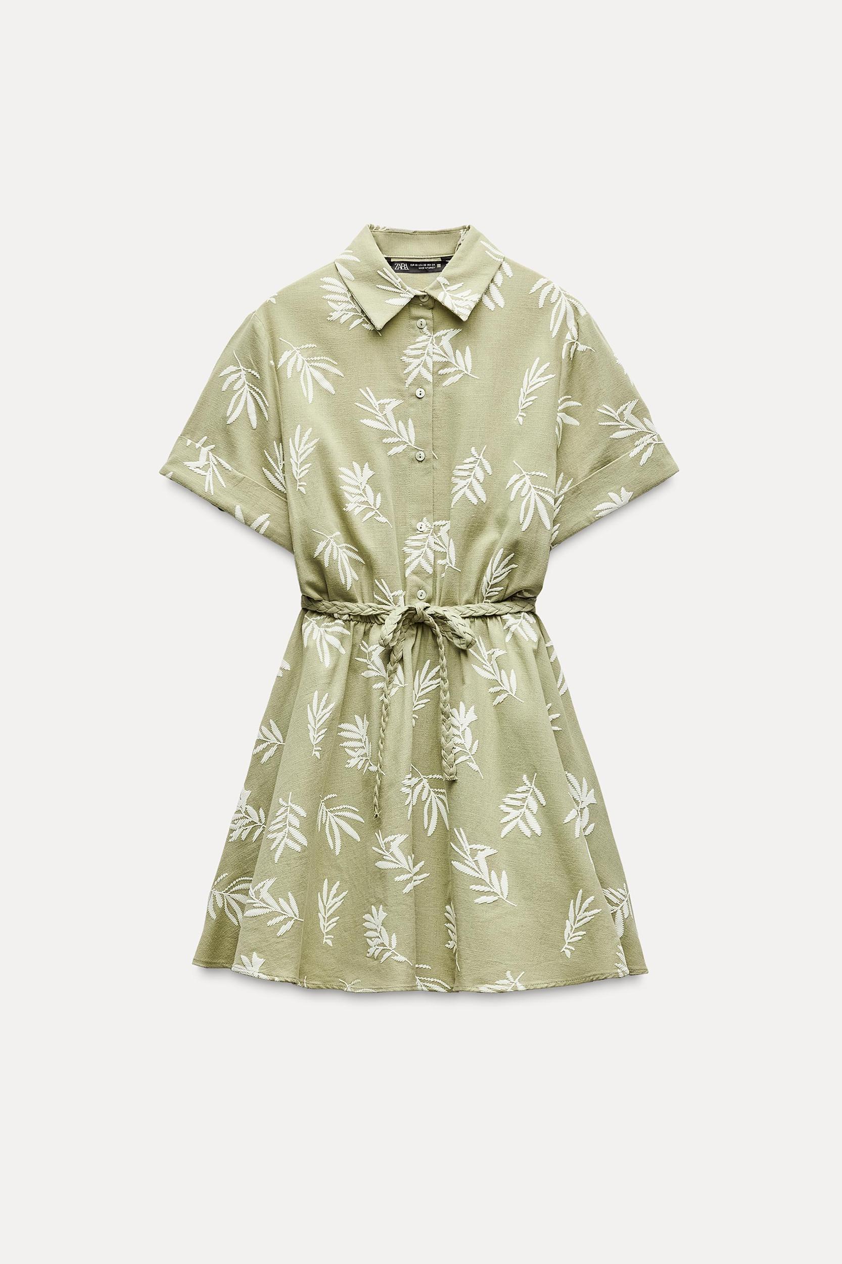 RUBBERIZED EMBROIDERY SHIRTDRESS Product Image