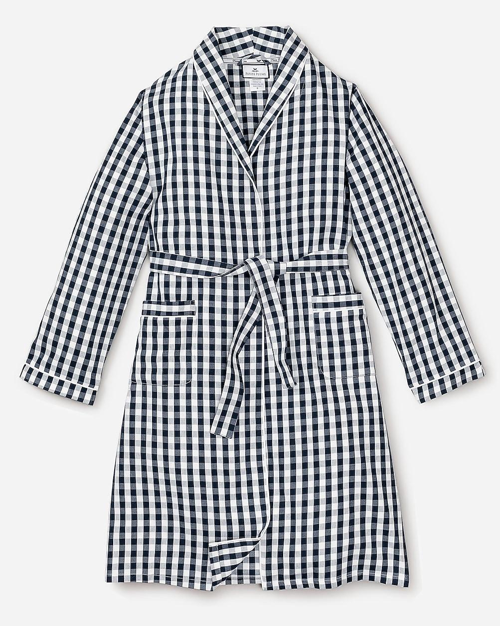 Petite Plume womens gingham robe Product Image