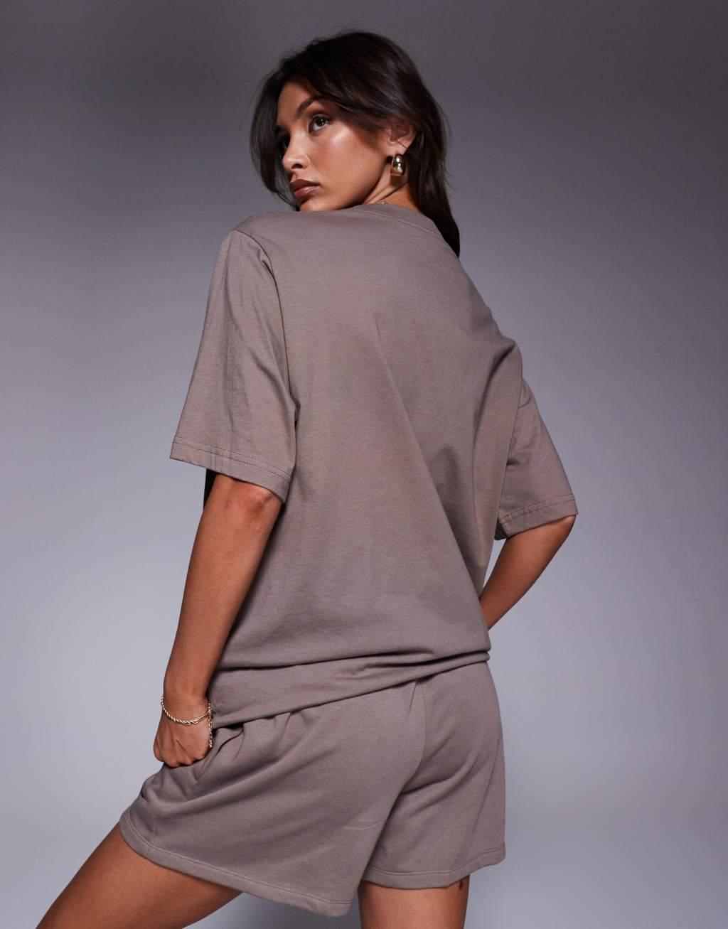 Nike Essentials oversized t-shirt in brown Product Image