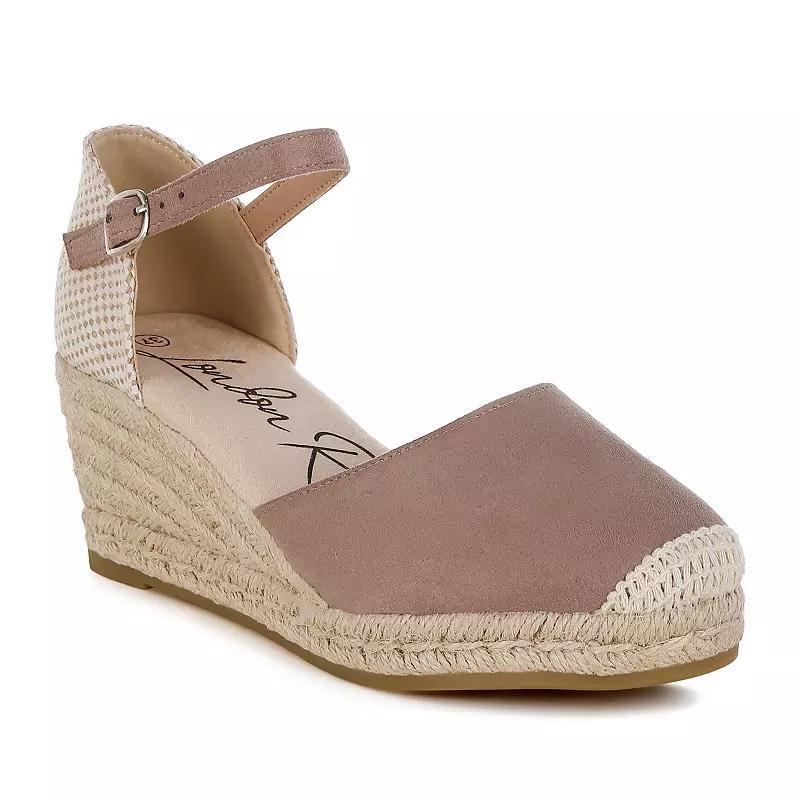 London Rag Paryor Womens Espadrille Wedge Sandals Brown Product Image