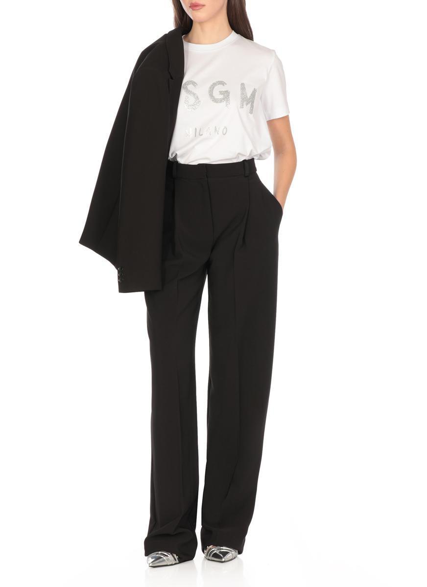 MSGM T-shirts And Polos In White Product Image