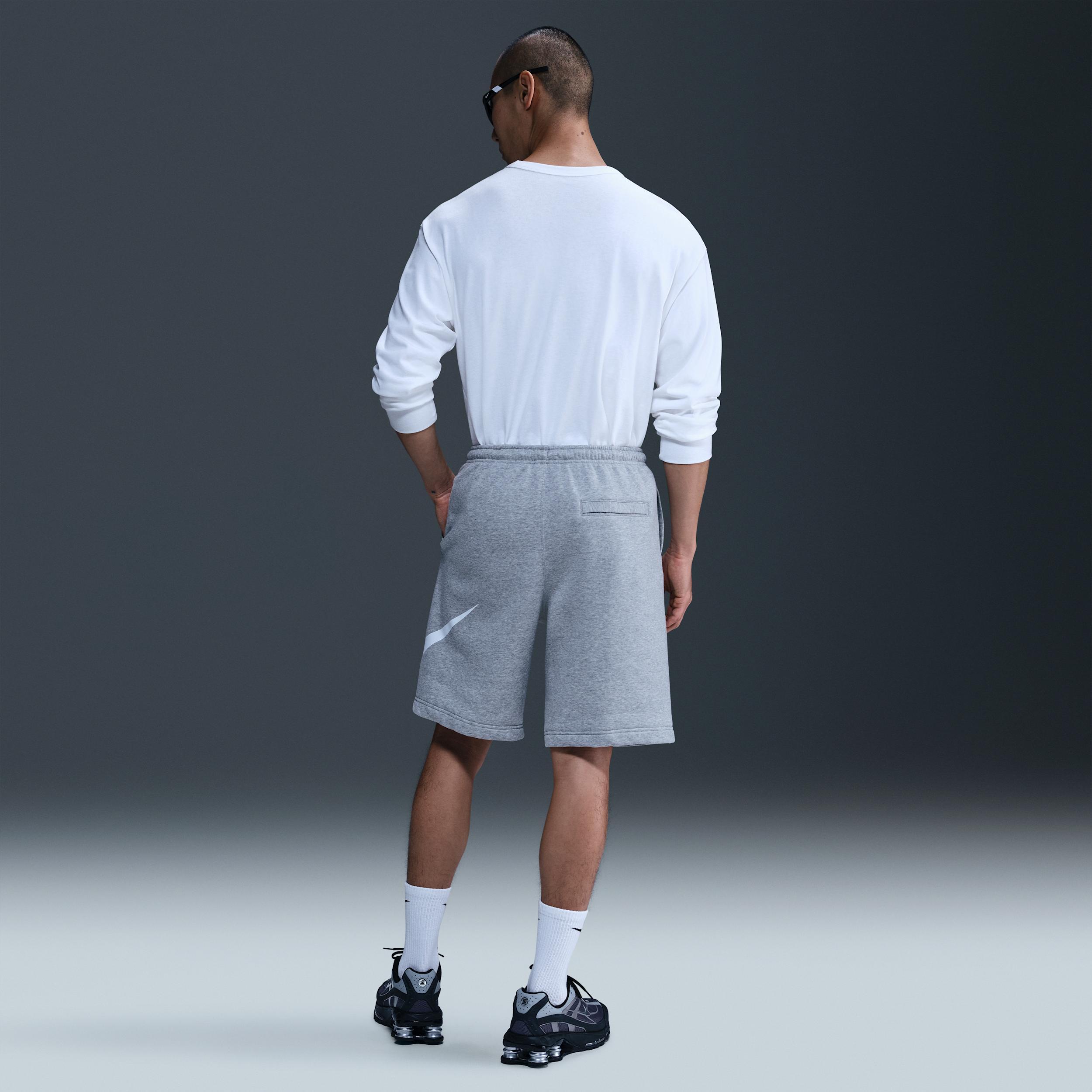 Men's Nike MNK Club Basketball Shorts, Size: XL, Dark Grey Grey Product Image