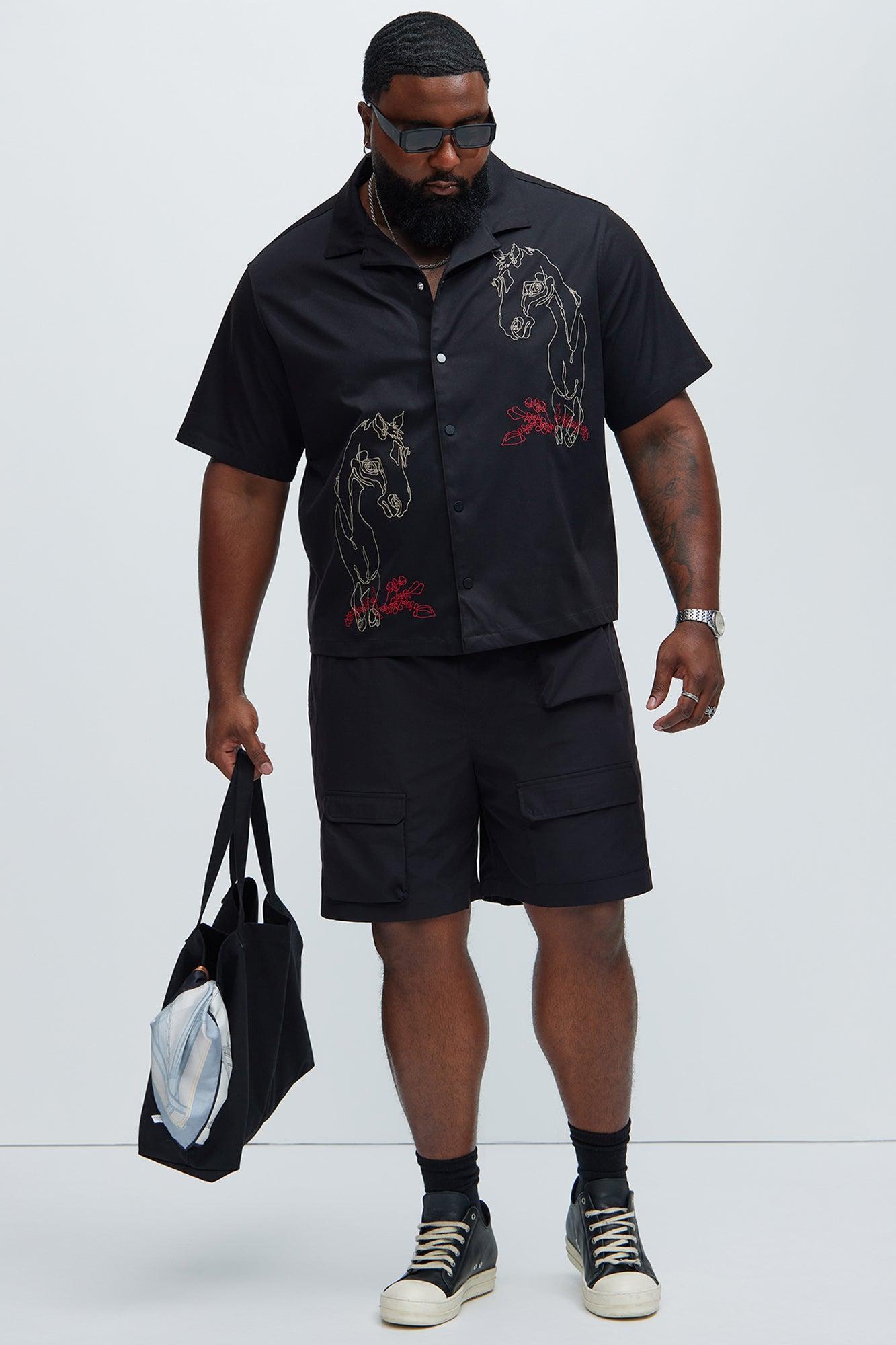 Get Right Utility Nylon Shorts - Black Product Image