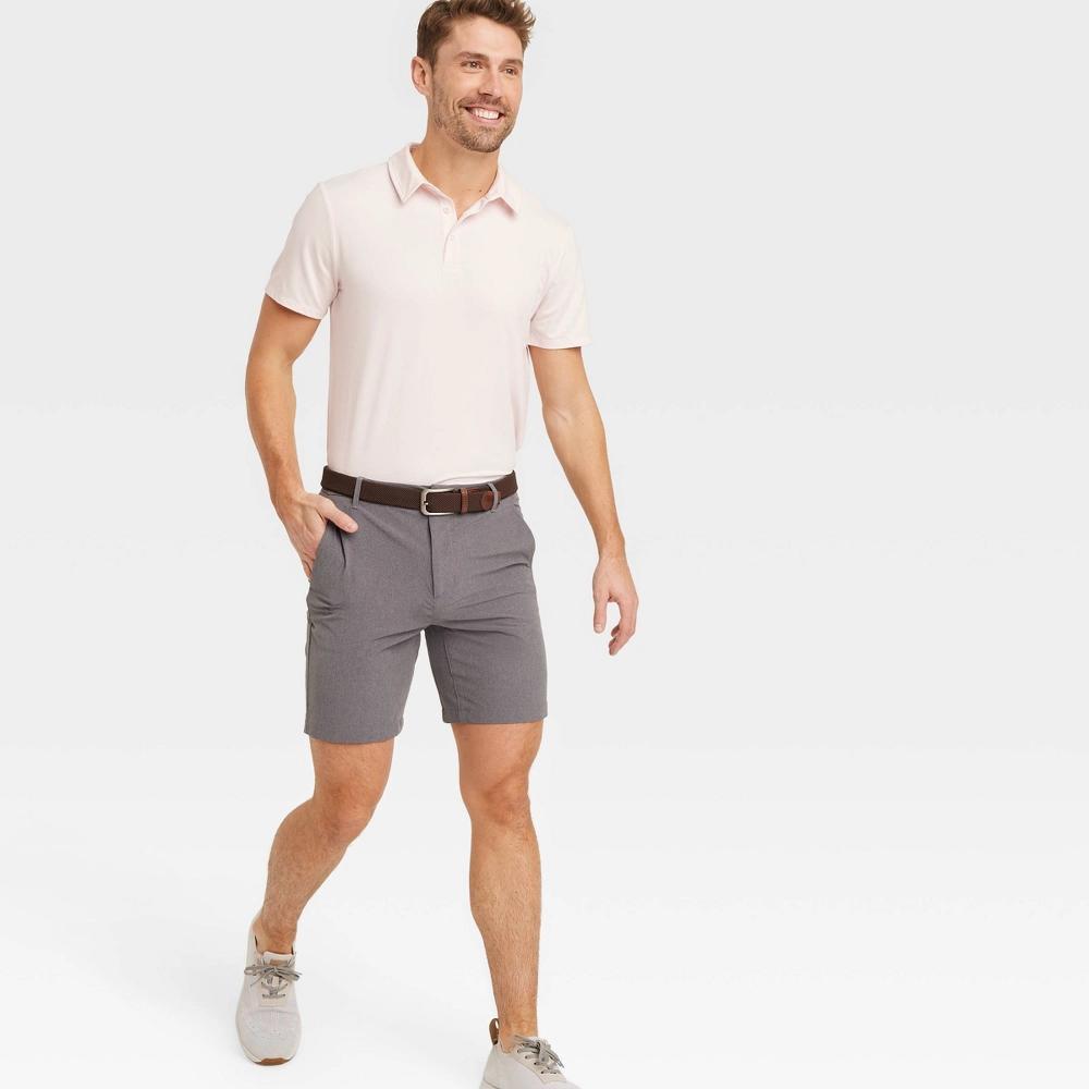 Mens Golf Shorts 8 - All In Motion Heathered 32: Moisture Wicking, Quick Dry, UPF 50+, 4-Way Stretch, Regular Fit Product Image
