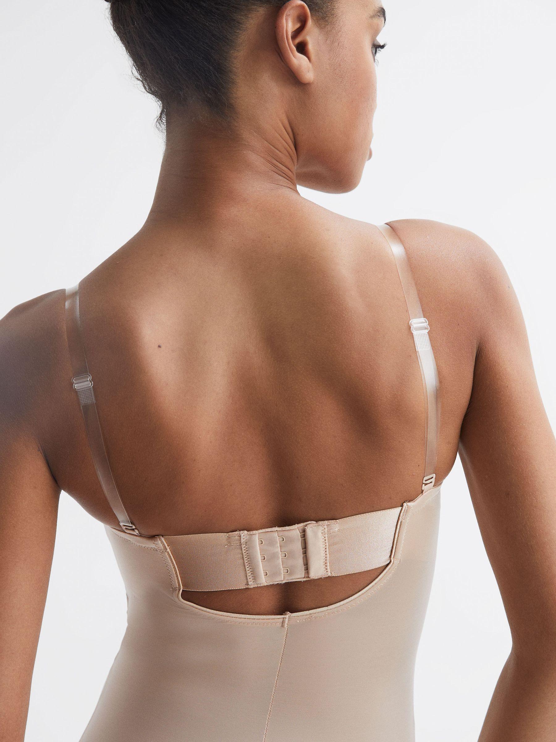 Spanx Shapewear Firming Strapless Mid-Thigh Bodysuit with Cups in Champagne Product Image