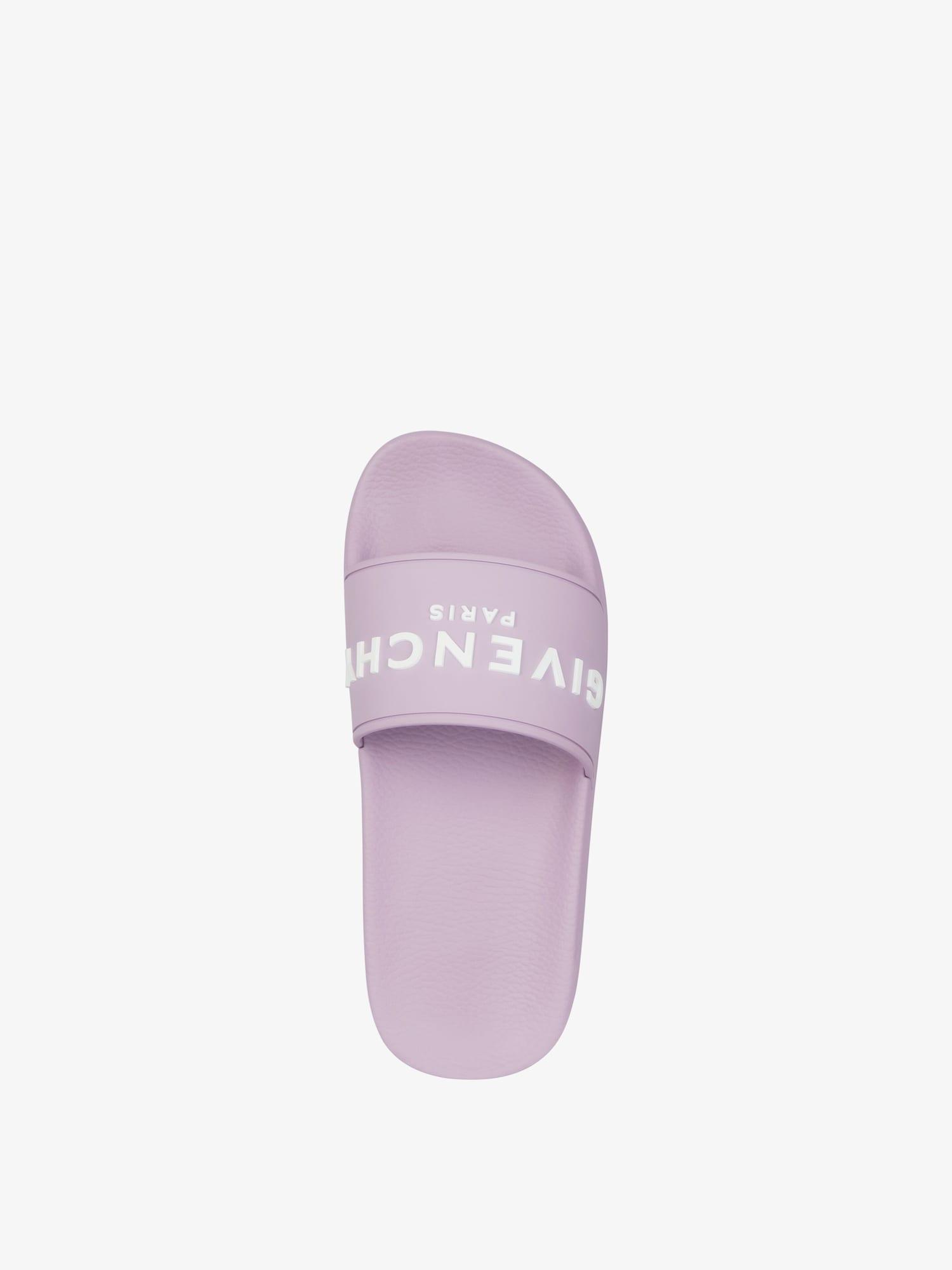 Slide flat sandals in rubber Product Image