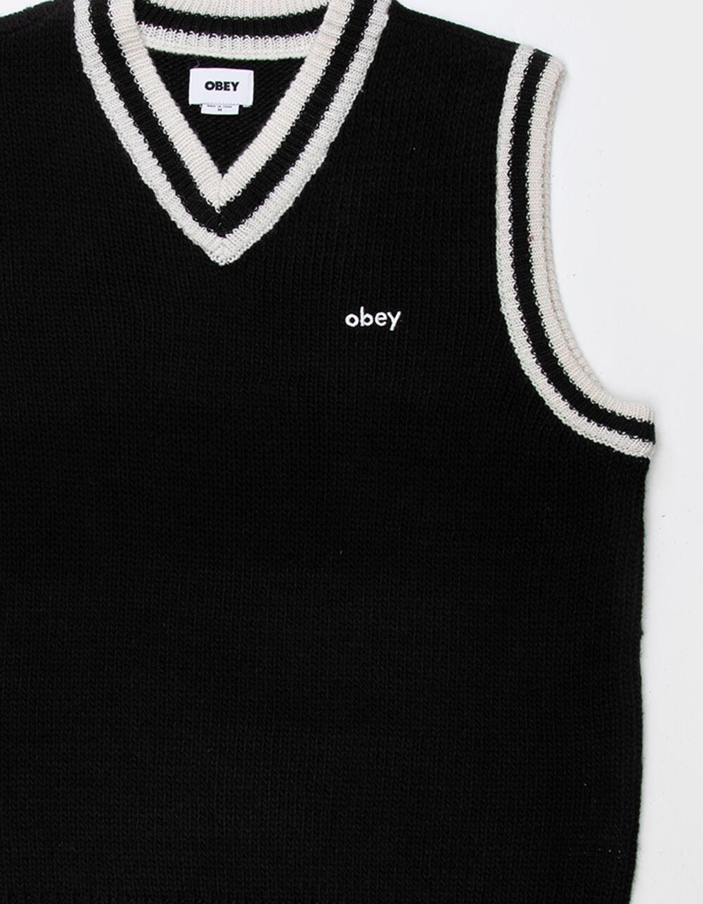 OBEY Alden Mens Sweater Vest - BLACK Product Image